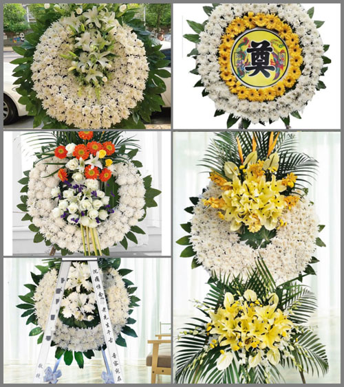 上海奉贤区柘林镇柘林村花圈速递